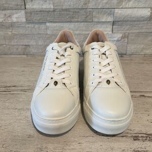 Kurt Geiger London Womens 40.5 Kensington Leather/Suede Platform Cupsole Sneaker